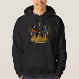 Anubis ägyptisches Gott-Ra Ankh Auge von Horus Hoodie