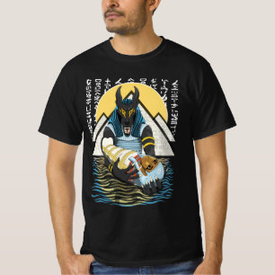 Anubis Alte Ägyptische Gottheid Illustration T-Shirt