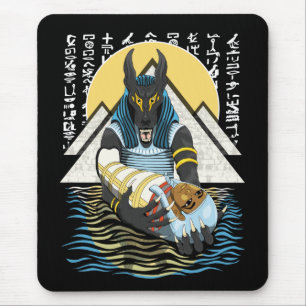 Anubis Alte ägyptische GottIllustration Mousepad
