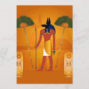 Anubis, alter Ägypter Einladung