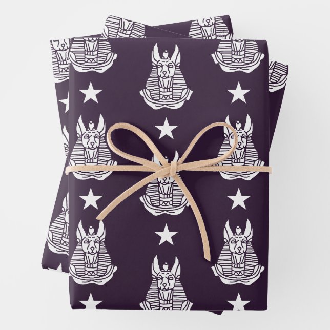 Anubis Alter ägyptischer Gott Geschenkpapier Set (Beispiel)