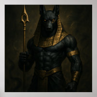 Anubis Altes ägyptisches Gottes-Poster
