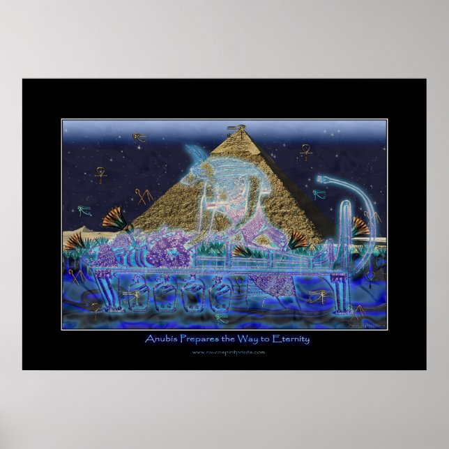 "Anubis bereitet den Weg vor" Art Poster (Vorne)