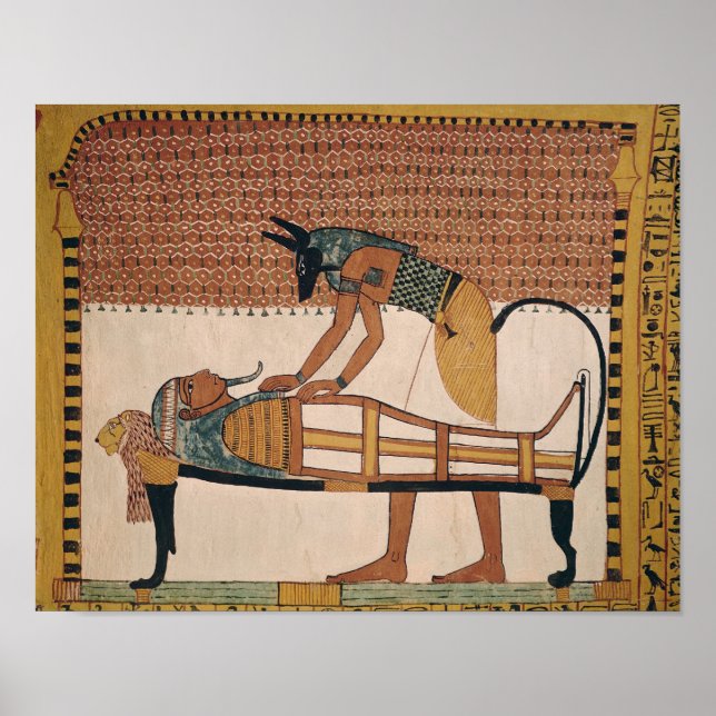 Anubis besucht Sennedjems Mummy Poster (Vorne)