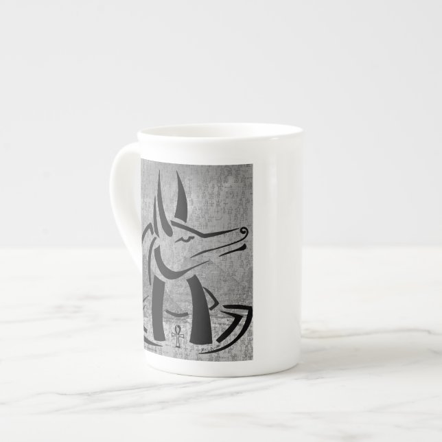 Anubis Bone China Tasse (Vorderseite Links)