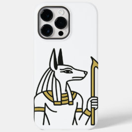 Anubis Egyptian Line Art iPhone Case