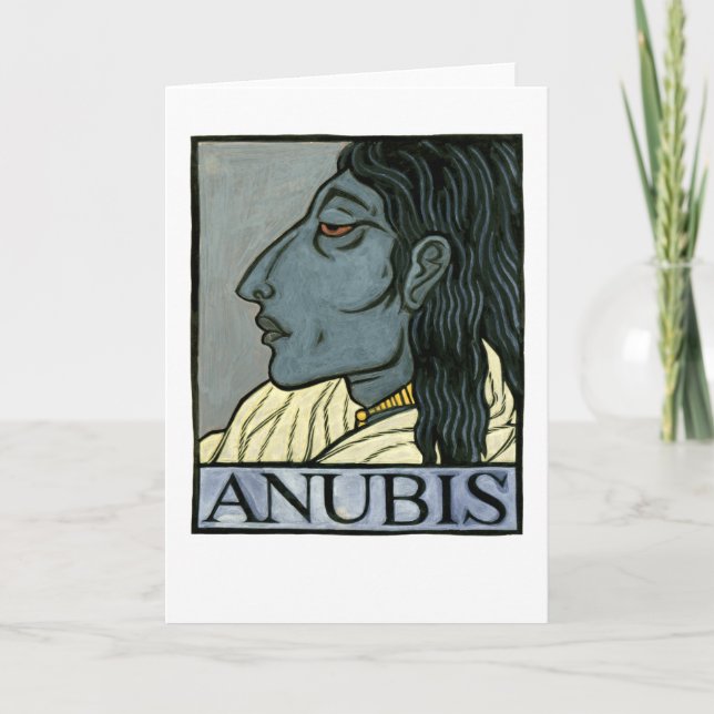 Anubis Greeting Card Karte (Vorderseite)