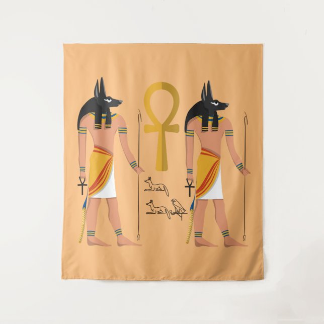 Anubis guardian of death wandteppich (Vorderseite)