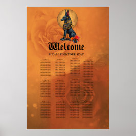 Anubis im Mondschein Poster