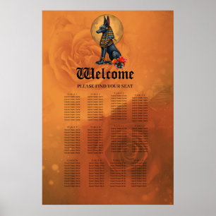 Anubis im Mondschein Poster