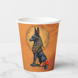 Anubis in the moonlight, pappbecher