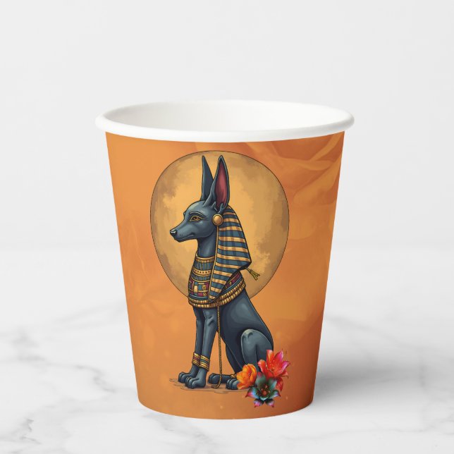 Anubis in the moonlight,  pappbecher (Vorderseite)