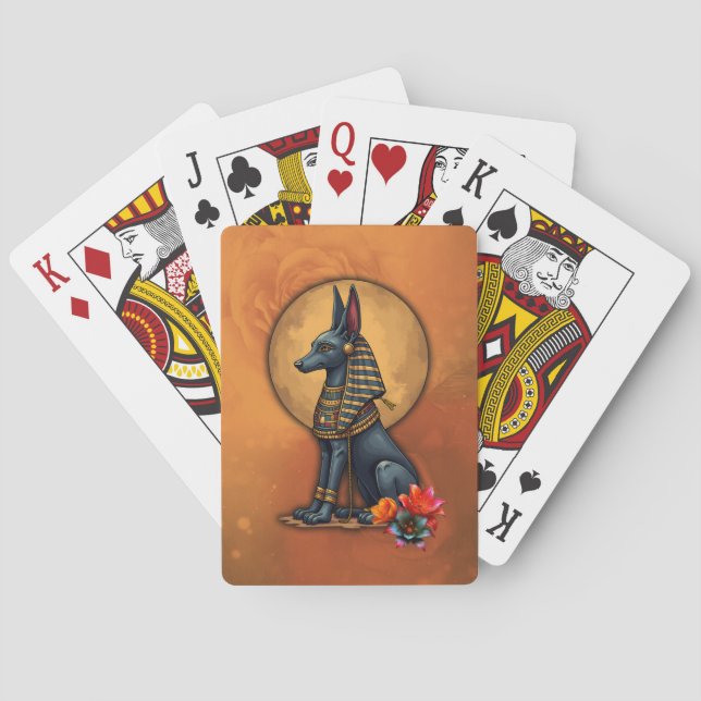 Anubis in the moonlight,  spielkarten (Rückseite)