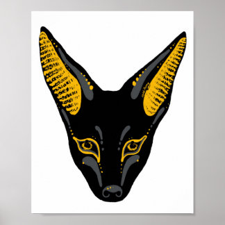Anubis Jackal Art Poster