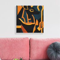 Anubis Moderne Abstrakte Leinwand Kunst