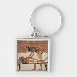 Anubis nimmt Sennedjems an Mama teil Schlüsselanhänger