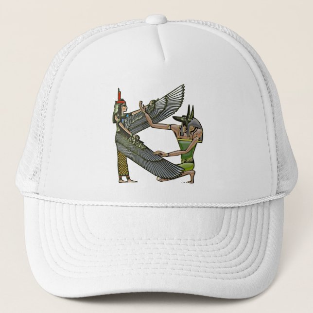 Anubis & Nut Truckerkappe (Vorderseite)