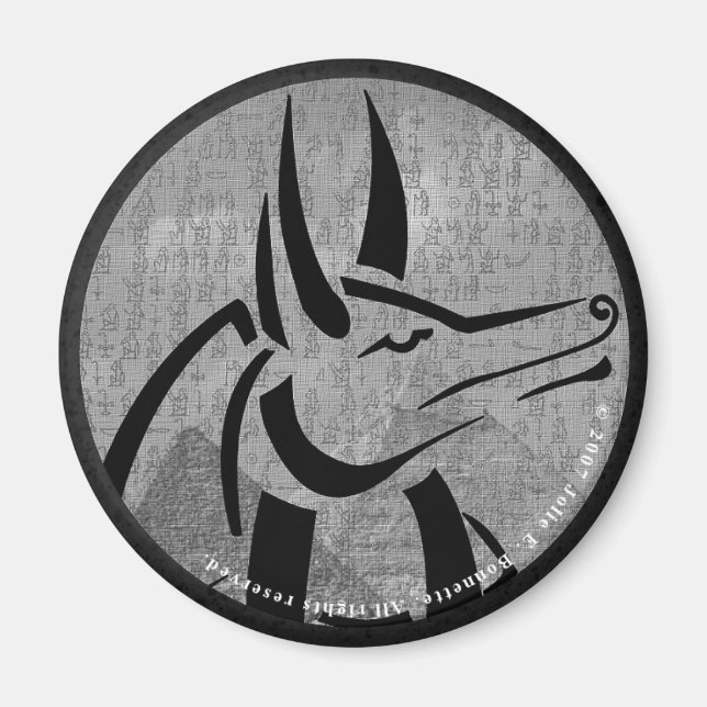 Anubis Round Magnet (Vorne)