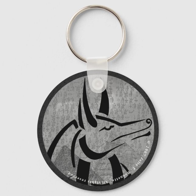 Anubis Round Schlüsselanhänger (Vorderseite)