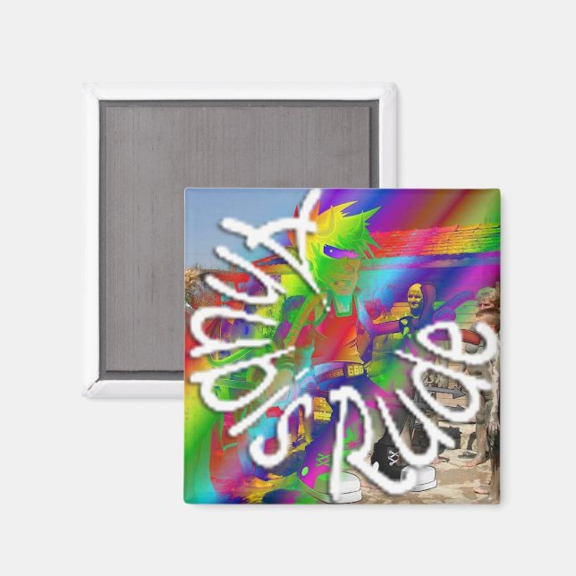 Anubis Rude Magnet Small (Vorderseite/Rückseite)