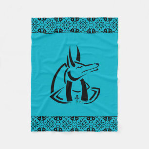 Anubis (schwarz) fleecedecke