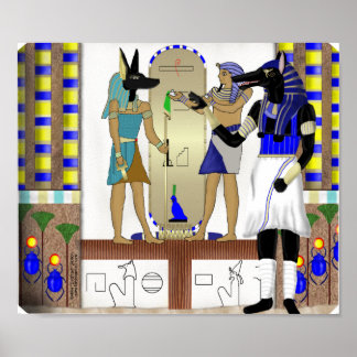 Anubis sieht auf Poster