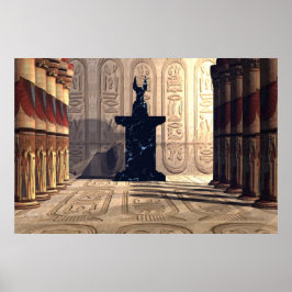 ANUBIS TEMPEL DRUCK POSTER