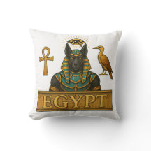 Anubis & Thoth | Ägyptische Symbole - Zierkissen