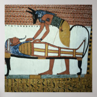 Anubis und Mummy, aus dem Grab von Sennedjem