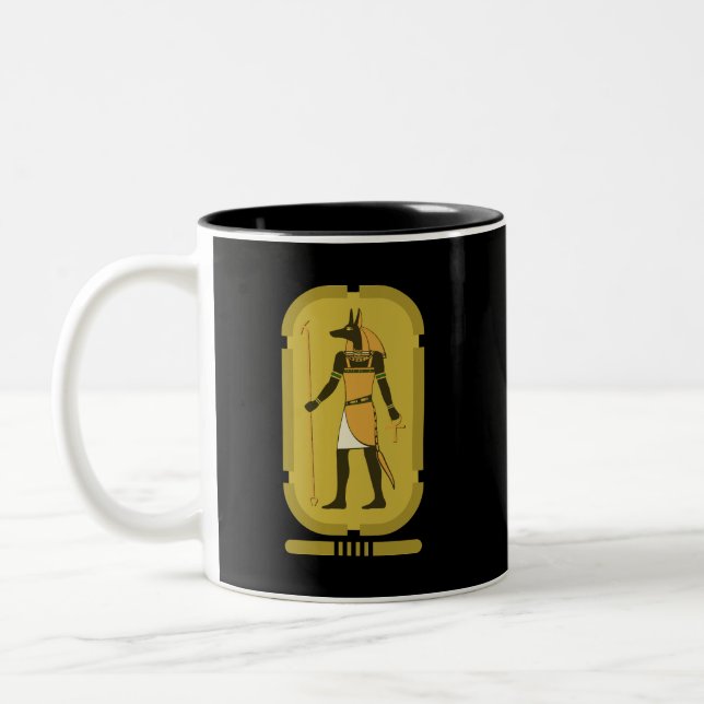 Anubis Zwei-Tone-Kaffee-Tasse Zweifarbige Tasse (Links)