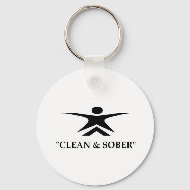 Anuemi Sauberer & Sober Schlüsselanhänger! Schlüsselanhänger (Vorderseite)