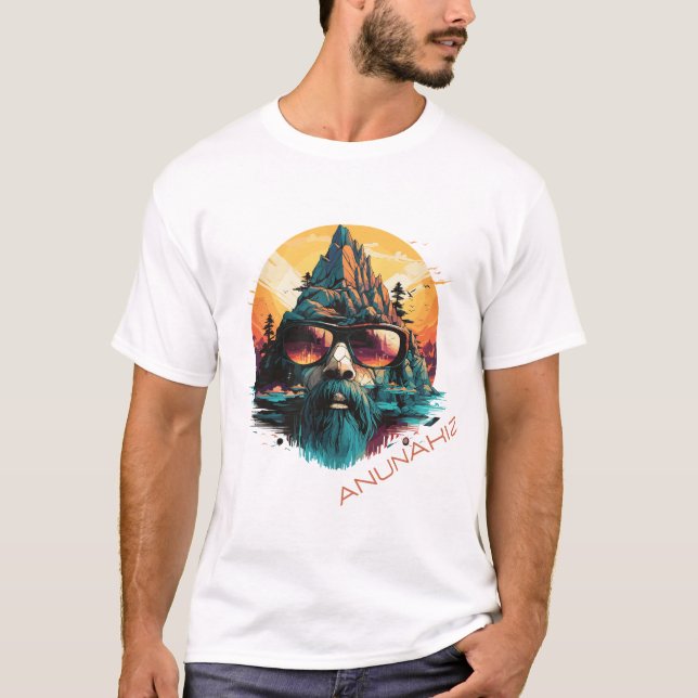 Anunakiz Futuristic Anunnaki Enki T-Shirt (Vorderseite)