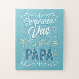 Anuncio de Embarazo Artístico Azul