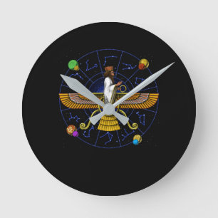 Anunnaki Alien God Runde Wanduhr