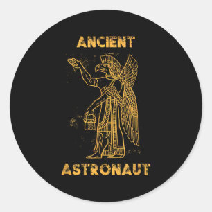 Anunnaki Ancient Astronaut Sumerischer Alien Theor Runder Aufkleber