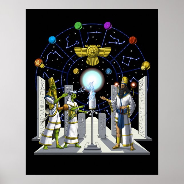 Anunnaki-Außerirdischen Poster (Vorne)