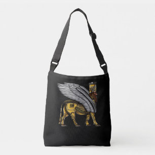 Anunnaki Guardian Alien Ancient Sumerian Tragetaschen Mit Langen Trägern