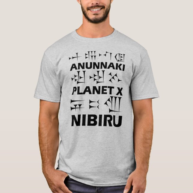 Anunnaki, Nibiru, Planet X, (Schwarz) T-Shirt (Vorderseite)