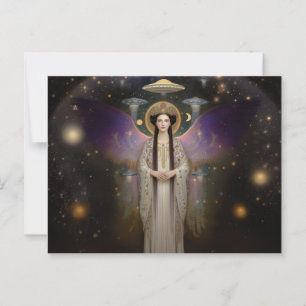 Anunnaki Star Goddess Ishtar Hochfrequenz Art Postkarte