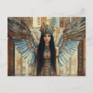 Anunnaki Star Goddess Ishtar Pastel Rainbow Art Postkarte