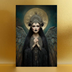 Anunnaki-Sterngöttin Ereshkigal Dark Fantasy Art Postkarte