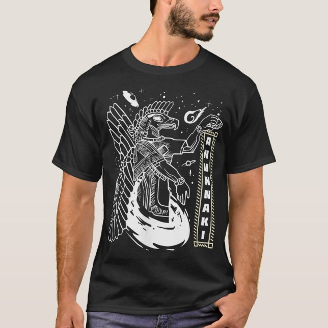 Anunnaki Sumerian für antike Astronautentheoretike T-Shirt (Vorderseite)