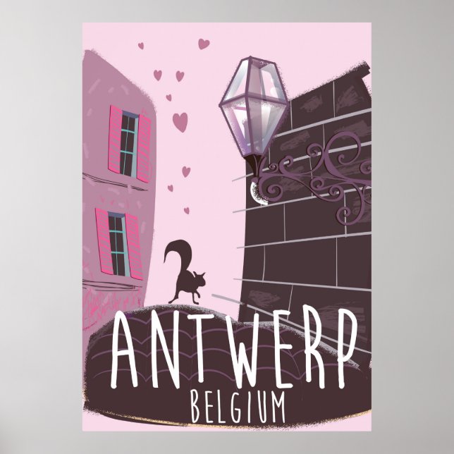 Anvers, Belgique poster voyage (Devant)