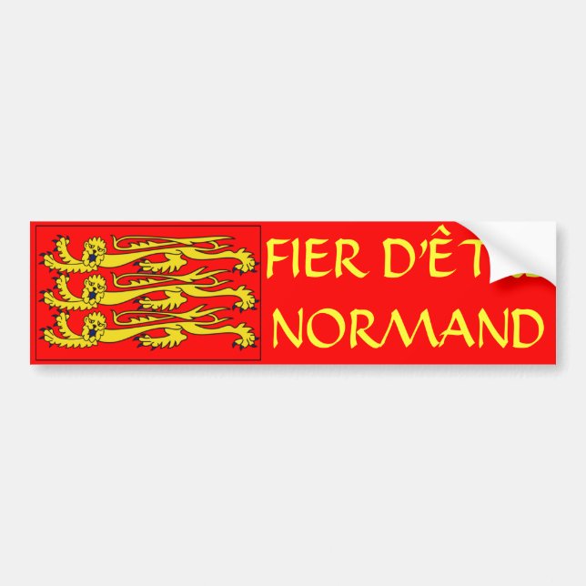 Anvertrauen normannisch zu sein autoaufkleber (Vorne)
