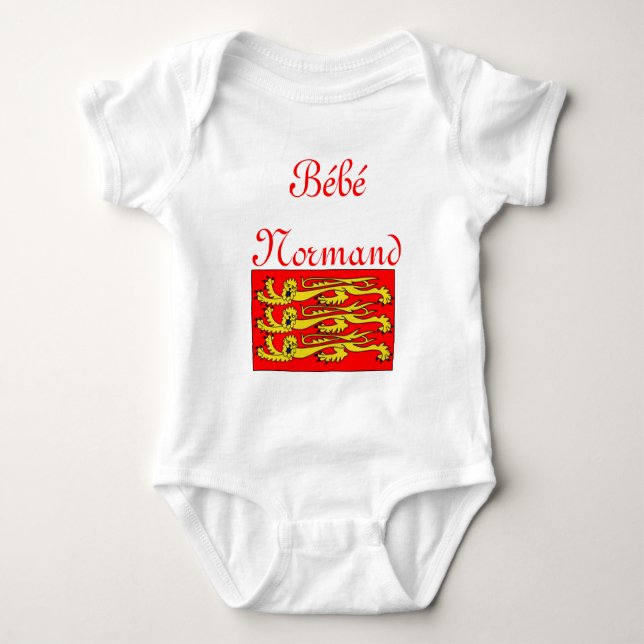 Anvertrauen normannisch zu sein baby strampler (Vorderseite)