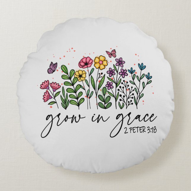 Anwachsen in Grace Rundes Kissen (Vorderseite)