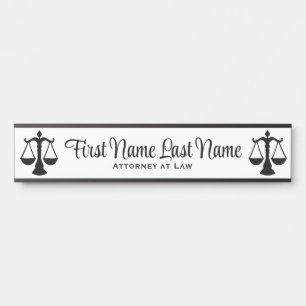 Anwalt bei Law Door Signs Anwalt White Türschild