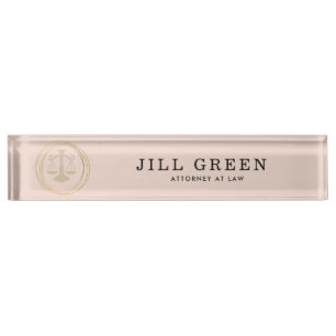 Anwalt beruflich Pink Gold Namensplakette