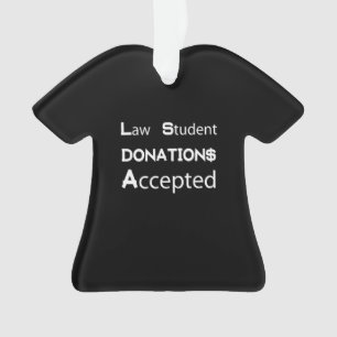 Anwalt Broke Jurastudentin Geschenk Anwältin Spen Ornament