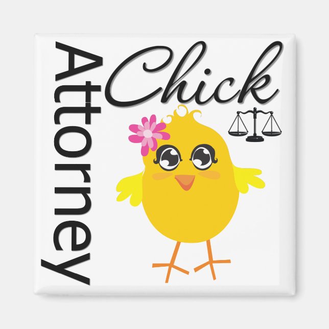 Anwalt Chick v1 Magnet (Vorne)